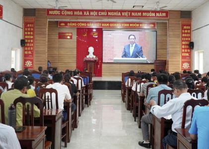 Xã Nghĩa Đàn tham gia Hội nghị toàn quốc quán triệt, triển khai thực hiện 4 Nghị quyết của Bộ Chính trị